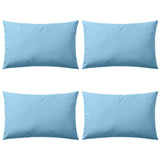 Vidaxl Outdoor -Kissen 60x40 cm hellblau 4 STs