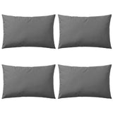 Vidaxl Outdoor -Kissen 60x40 cm grau 4 PCs
