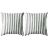 Vidaxl Outdoor -Kissen 45x45 cm gestreiftes grau 2 Stcs