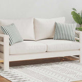Vidaxl Outdoor -Kissen 45x45 cm gestreiftes grau 2 Stcs
