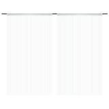 Tende a filo Vidaxl 2 St 140x250 cm bianco