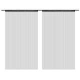 Vidaxl wire curtains 2 st 140x250 cm black