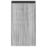 Vidaxl -Drahtvorhänge 2 ST 140x250 cm Schwarz
