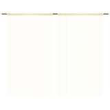 Tende a filo Vidaxl 140x250 cm Crema 2 m