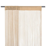 Vidaxl dráty záclony 100x250 cm beige 2 sts