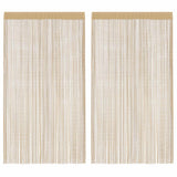 VIDAXL -Kabelvorhänge 140x250 cm Beige 2 STS