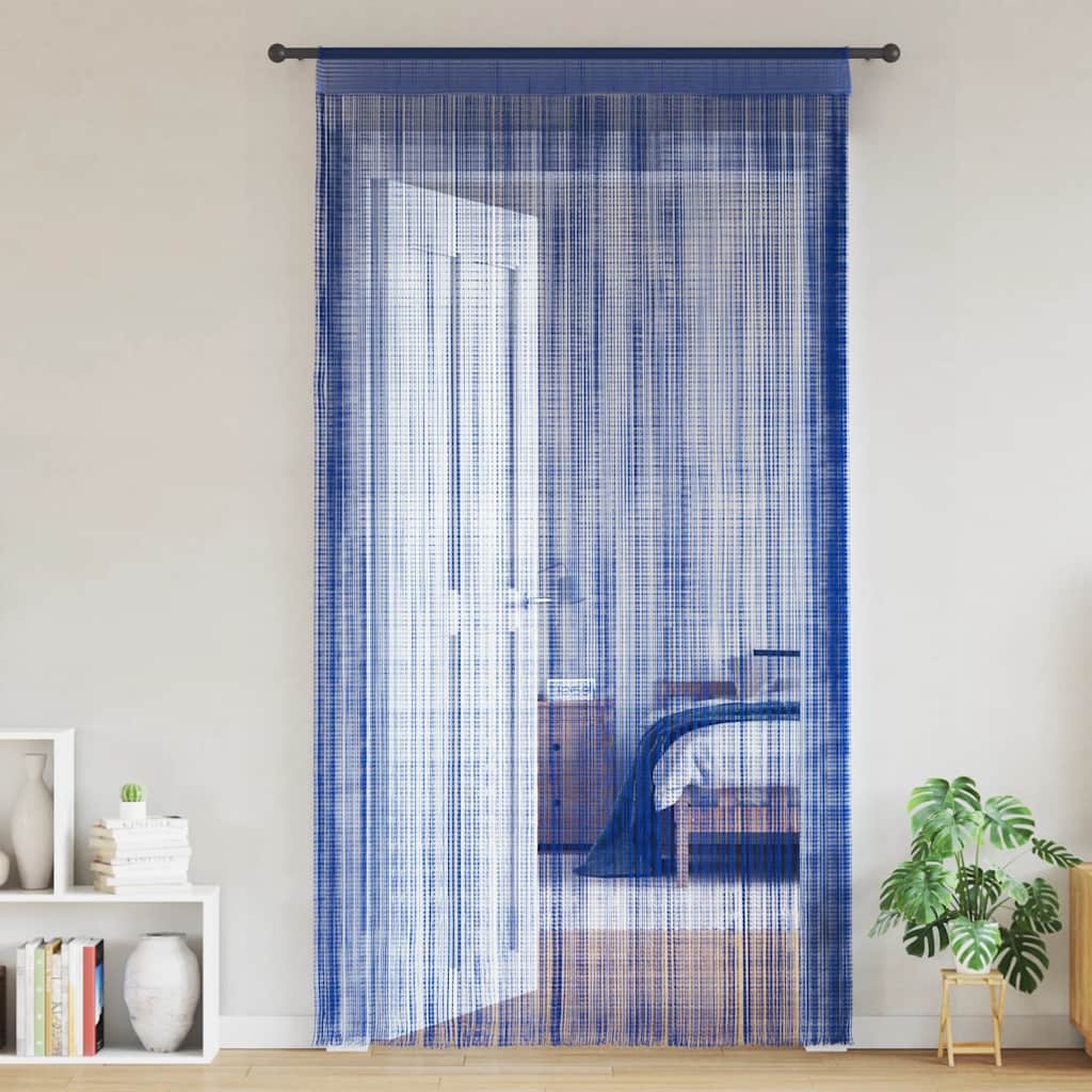 VIDAXL -Kabelvorhänge 140x250 cm Blau 2 PCs