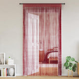 VIDAXL -Kabelvorhänge 140x250 cm Weinrot 2 PCs