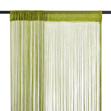 Vidaxl Wire Curtains 100x250 cm grøn 2 stk