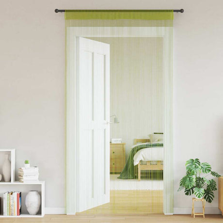 VIDAXL -Kabelvorhänge 100x250 cm Grün 2 PCs