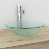 Vidaxl Washbasin Harded Glass 42 cm Transparent