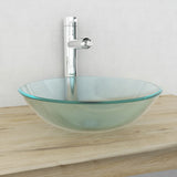 Vidaxl Washbasin herdet glass 42 cm matt glass