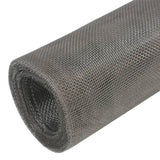 Vidaxl Mesh 100x1000 cm en acier inoxydable en argent coloré