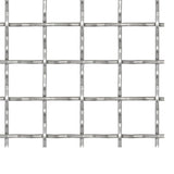 Vidaxl Wire Fence Tkana siatka 50x50 cm 11x11x2 mm stal nierdzewna