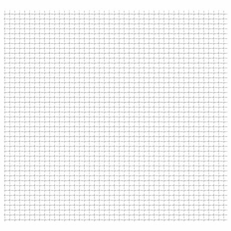VidaXL Maschendrahtzaun 50x50 cm 21x21x2,5 mm Edelstahl
