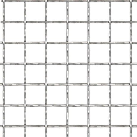 VidaXL Maschendrahtzaun 50x50 cm 21x21x2,5 mm Edelstahl