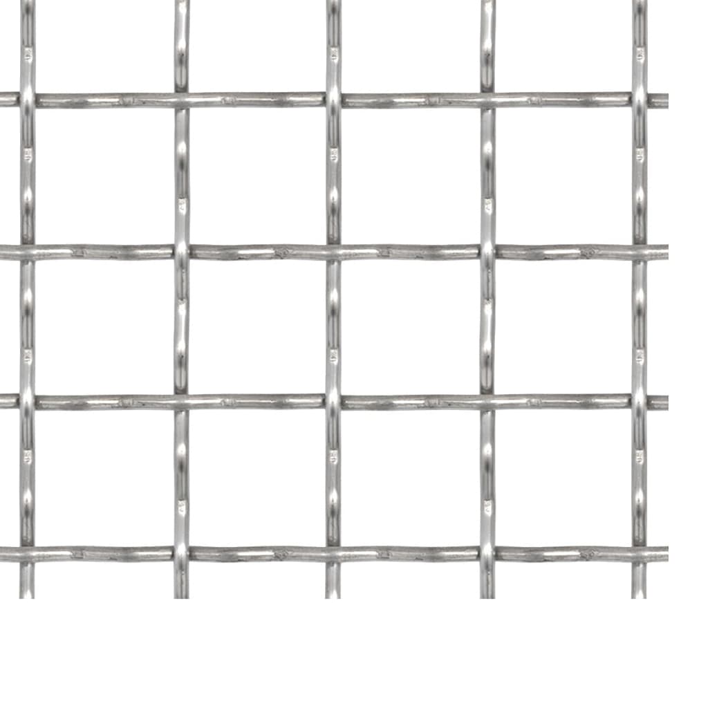 Vidaxl Wire Fence Tkana siatka 50x50 cm 21x21x2,5 mm stal nierdzewna