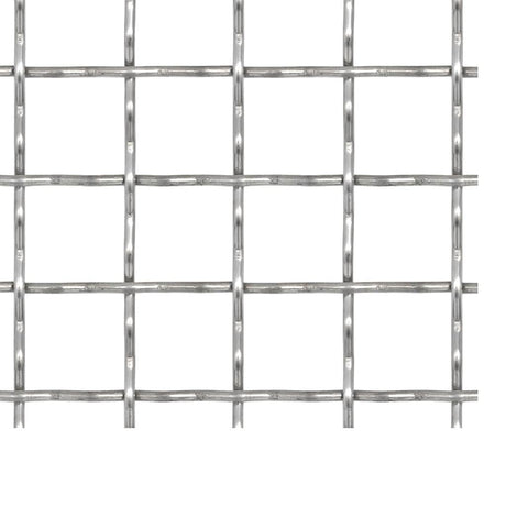 VidaXL Maschendrahtzaun 50x50 cm 21x21x2,5 mm Edelstahl