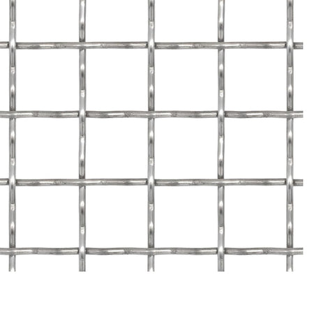 Vidaxl Drahtgate gewebtes Netz 100x85 cm 21x21x2,5 mm Edelstahl