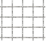 VIDAXL -Drahtzaun gewebter Netz 50x50 cm 31 x 31 x 3 mm Edelstahl