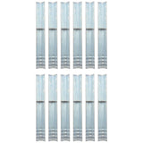 Vidaxl gemahlener Anker L-förmig 5x5x50 cm verzinkter Stahl 12 Stcs