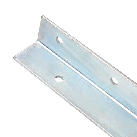 Vidaxl gemahlener Anker L-förmig 5x5x50 cm verzinkter Stahl 12 Stcs