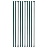 Vidaxl Garden Posts 1 m Metallgrün 10 Stcs