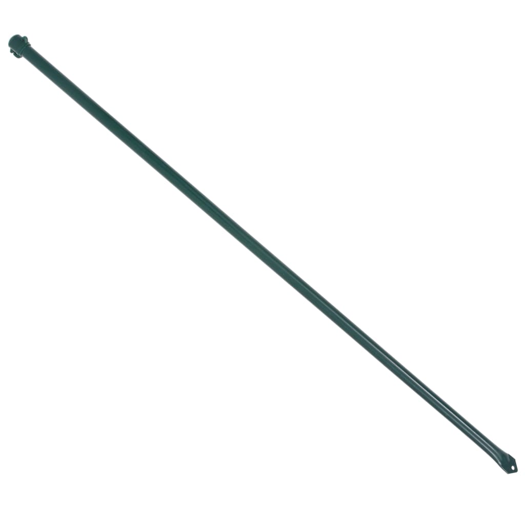 Vidaxl Garden Posts 1 m en métal vert 10 pcs