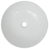 Vidaxl Washbasin kulatá bílá 41,5x13,5 cm keramika