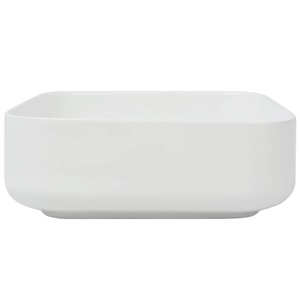 Vidaxl Washbasin Square White 39x39x13,5 cm keramika