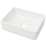 VIDAXL WASHBAIN Weiß 41x30x12 cm Keramik