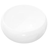 Vidaxl Washbasin krog 40x15 cm keramična bela