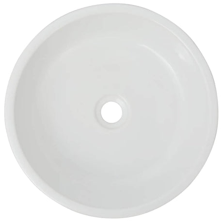 VIDAXL WASHBAIN RUND WHITE 42x12 cm Keramik