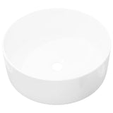 Vidaxl Washbasin Round White 40x15 cm keramika