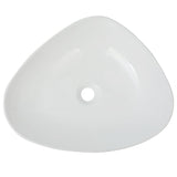 Vidaxl Washbasin Triangular White 50,5x41x12 cm keramika