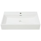 VIDAXL WASHBAIN mit Taphole White 76x42.5x14,5 cm Muermiek