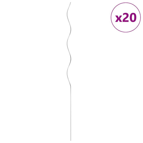 VIDAXL NALL STICK Spiral 110 cm verzinkter Stahl 20 STs