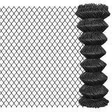 Vidaxl -Netzzaun 15x1,25 m Stahlgrau