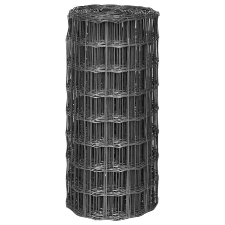 Vidaxl Euro Zaun 10x0,8 m Stahlgrau