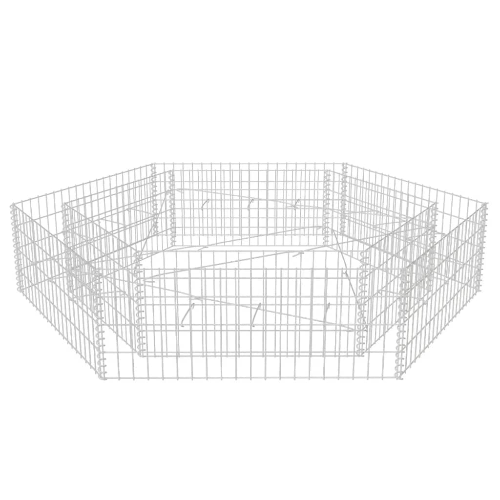 Vidaxl Gabion Planter Insated Hexanorna 200x173x40 cm