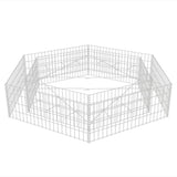 Vidaxl Gabion Sadza z Zastanymi sześciokątnymi 200x173x40 cm