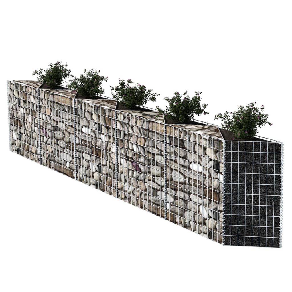 Vidaxl Gabion košara 300x30x100 cm pocinkano jeklo