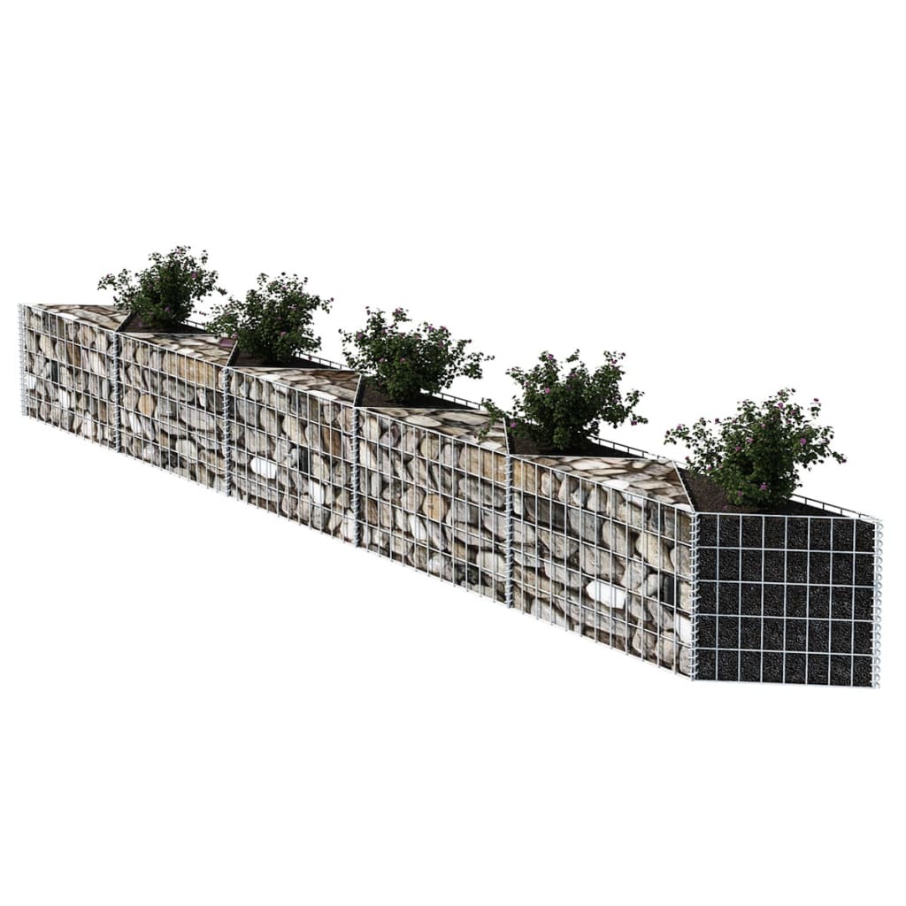 Vidaxl gabion mand 300x30x50 cm gegalvaniseerd staal