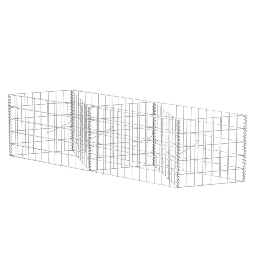 Vidaxl Gabion Basket 120x30x50 cm Steel galvanisé