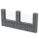 Vidaxl Gabion Panier en U 240x20x100 cm