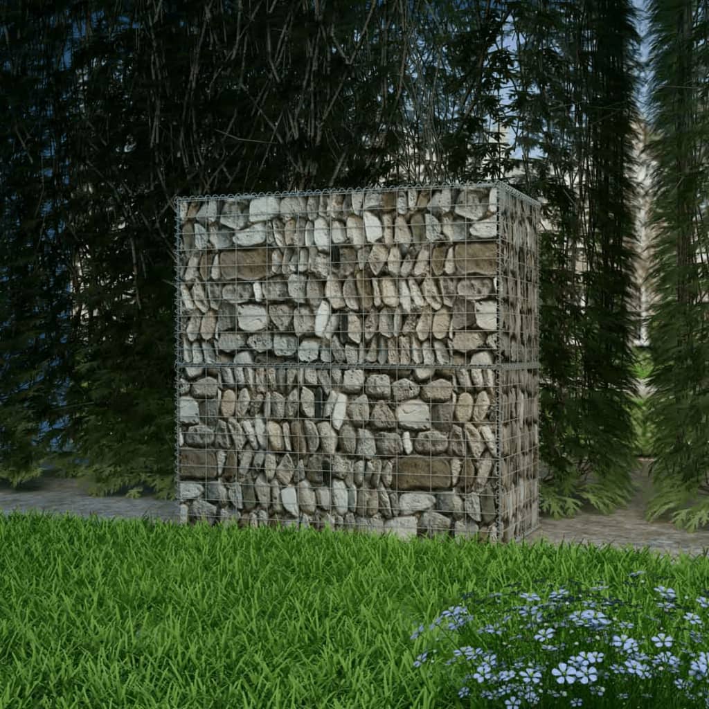 Vidaxl Gabion Basket 100x50x100 cm in acciaio zincato