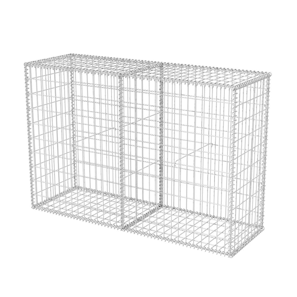 Vidaxl Gabion Basket 150x50x100 cm galvaniseret stål