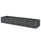 VIDAXL GABION -Planungsbox erhöht 360x90x50 cm Stahl