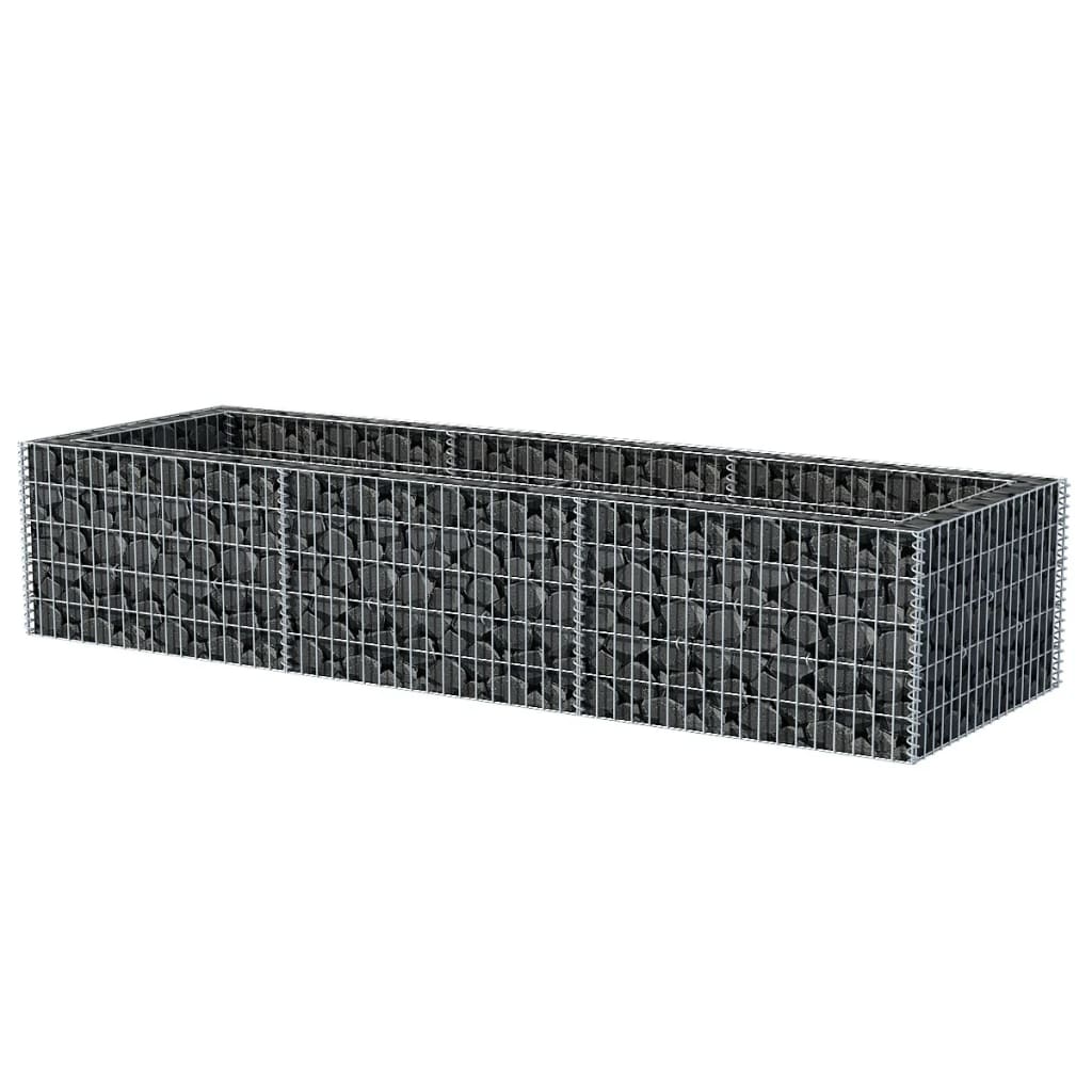 Vidaxl Gabion Planning Box podwyższony 270x90x50 cm stal