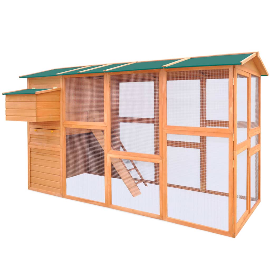 Vidaxl Chicken Coop 295x163x170 cm træ